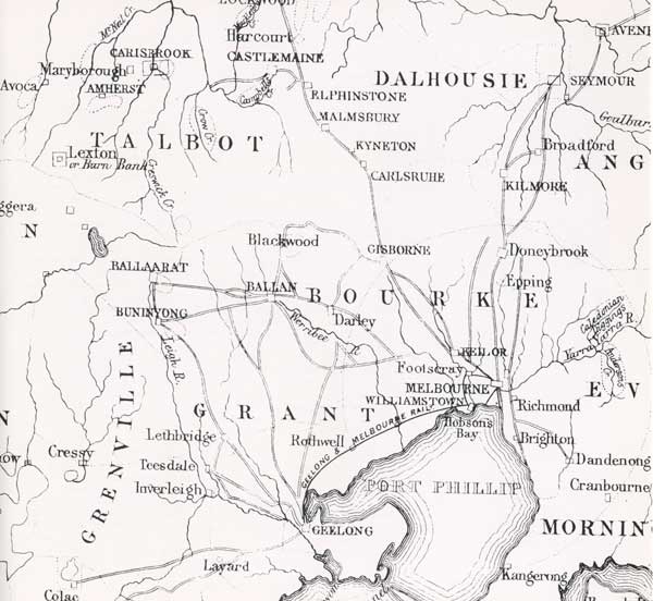 Map of port phillip bay and surrounds