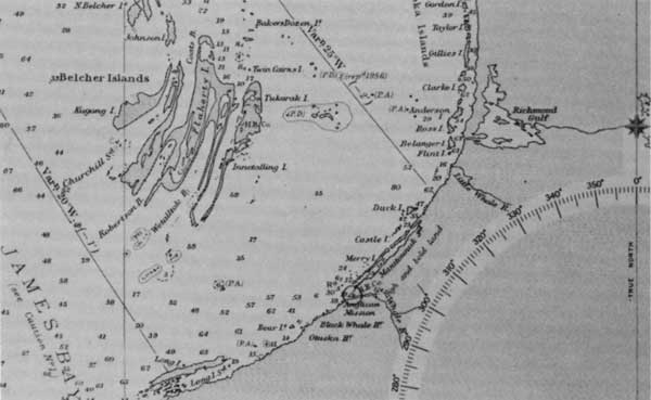 Map of belcher island