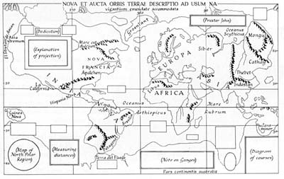 Mercator's map diagram