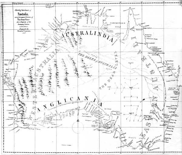 Map of Australian (1827)