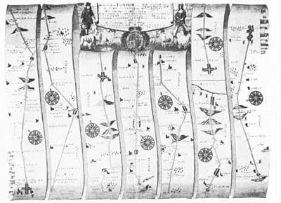 Strip map, 1670